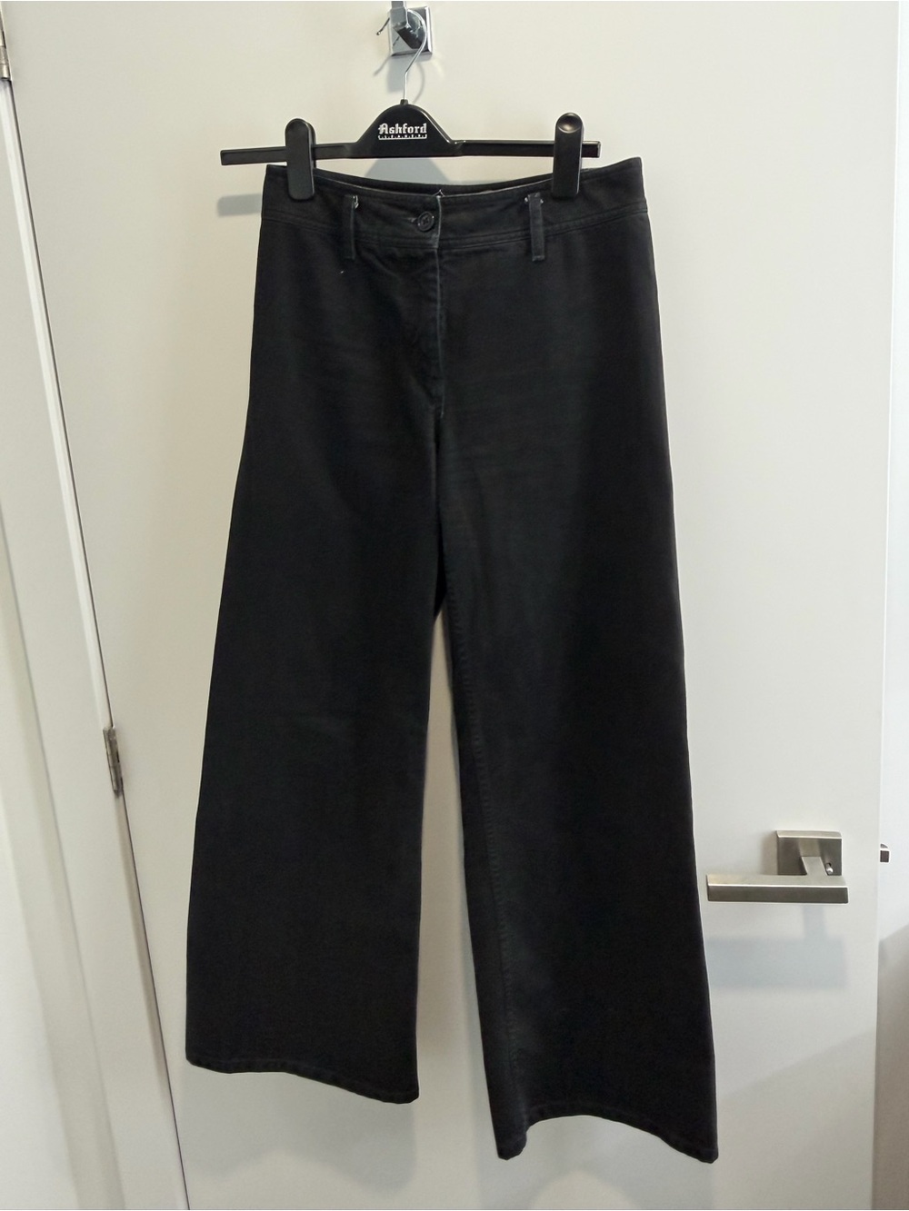 Nili Lotan Black High-Rise Wide Leg Pants